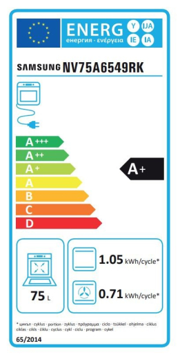Вбудована духова шафа Samsung NV75A6549RK - 5