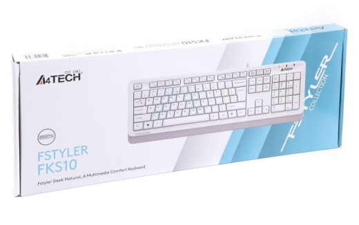 Клавиатура A4Tech Fstyler FKS10 White USB - 3