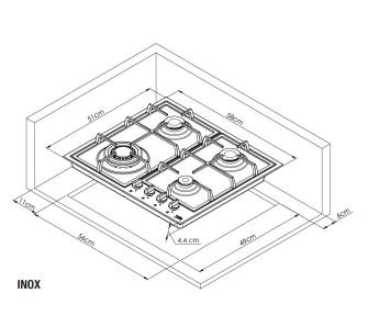 Варочная поверхность Beko HIYG64225SXOP - 7