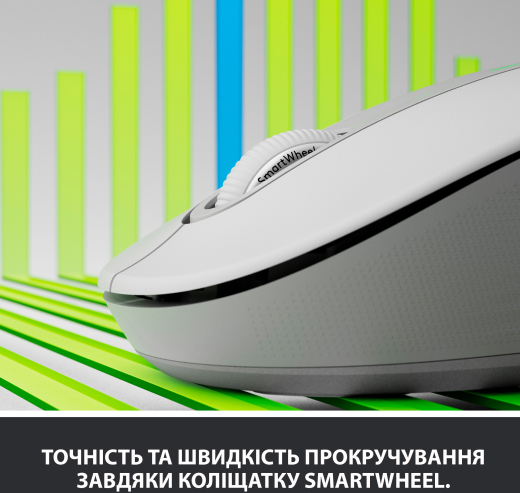 Мышь Logitech Signature M650 Wireless Mouse Off-White (910-006255) - 2