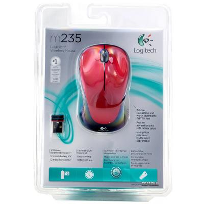 Миша бездротова Logitech M235 (910-002496) Red USB - 3