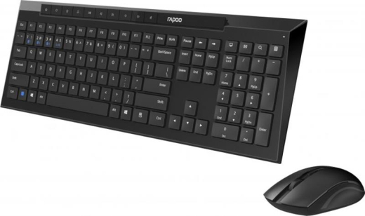 Комплект: клавіатура + миша Rapoo 8210 Black - 1
