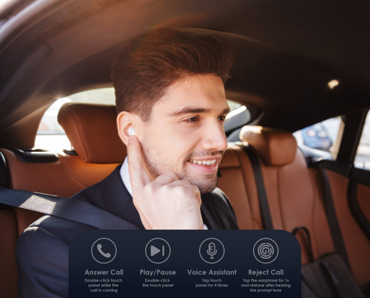 Bluetooth-гарнитура Tecno Minipods M1 White (4895180759475) - 2
