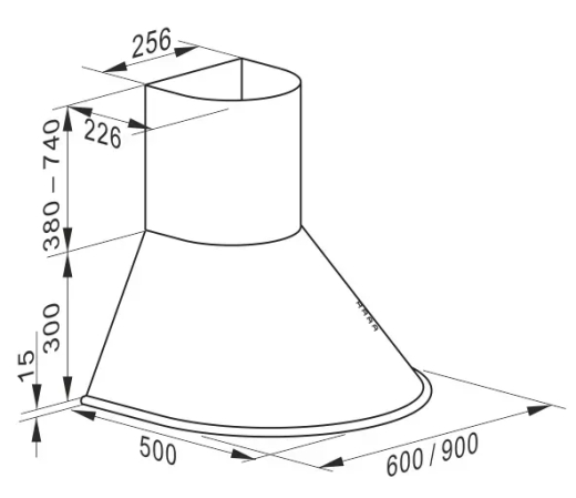 Вытяжка купольная Kaiser A 9423 Be Eco - 2