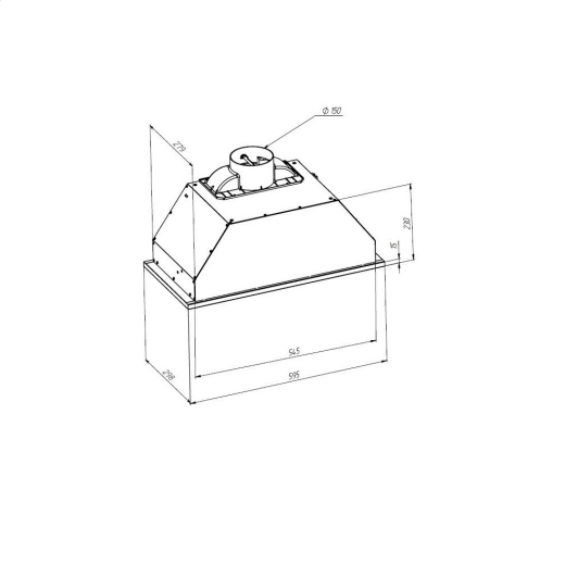 Вытяжка Pyramida HBE 60 (1100) M IX - 5