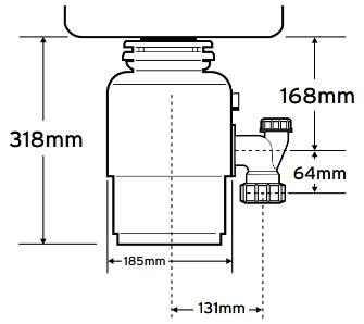 Подрібнювач харчових відходів IN-SINK-ERATOR MODEL 66 - 3