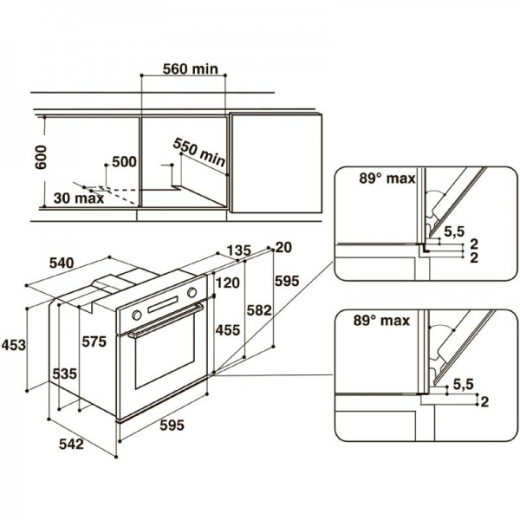 Встраиваемый духовой шкаф WHIRLPOOL AKZ9 6230 NB - 10