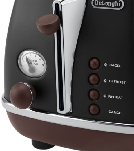 Тостер DeLonghi CTOV 2103 BK Icona Vintage - 2