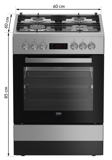 Кухонна плита Beko FSMT61337DXDT - 7