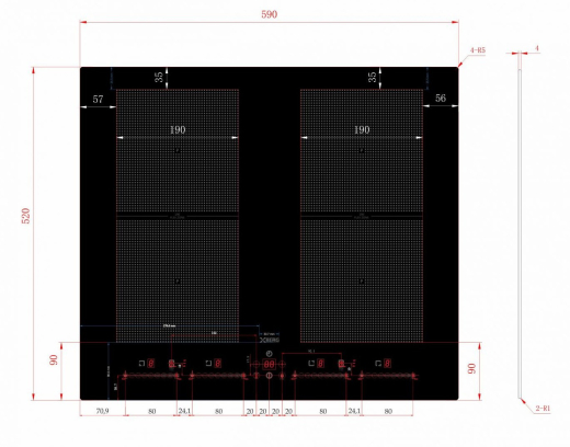 Варочная поверхность XBERG BRGI6424 - 2