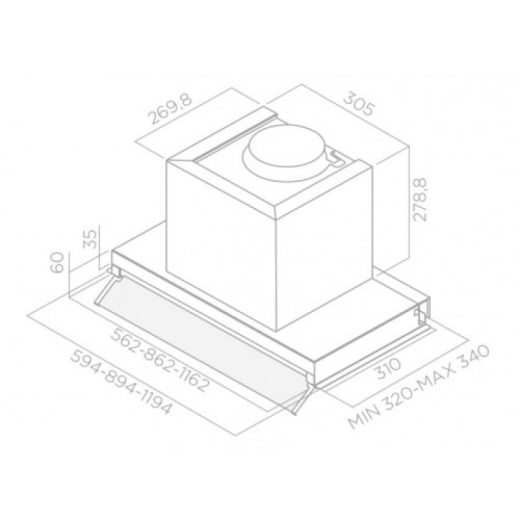 Вбудована витяжка Elica BOX IN IX/A/90 - 4