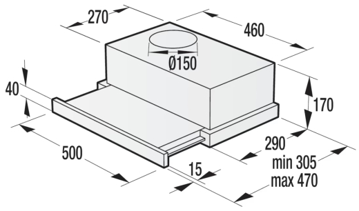 Витяжка телескопічна Gorenje BHP523E10X - 6