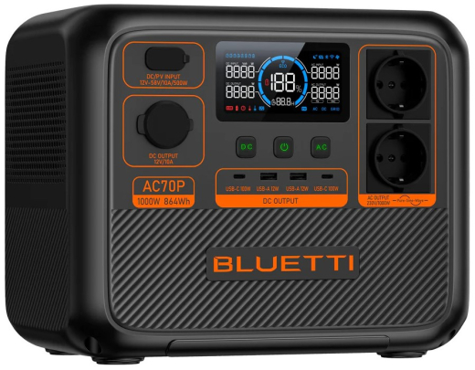 Зарядная станция BLUETTI AC70P 864Wh 1000W - 2