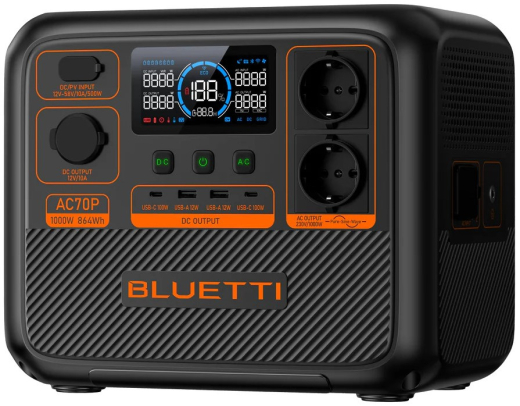 Зарядная станция BLUETTI AC70P 864Wh 1000W - 3