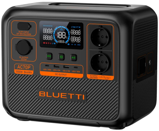 Зарядная станция BLUETTI AC70P 864Wh 1000W - 5