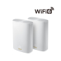 Бездротовий маршрутизатор (роутер) Asus ZenWiFi AX Hybrid (XP4) 2PK White - 4