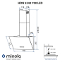 Вытяжка Minola HDN 5242 BL 700 LED - 11