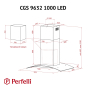 Витяжка Perfelli CGS 9632 I 1000 LED - 11
