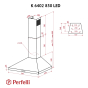 Витяжка Perfelli K 6402 BL 850 LED - 10
