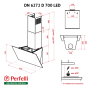 Вытяжка Perfelli DN 6272 D 700 BL LED - 14