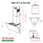 Витяжка Perfelli DNS 6472 D 850 BL LED - 15