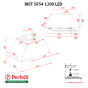 Витяжка повно вбудована Perfelli BIET 5854 WH 1200 LED - 11