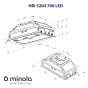 Витяжка Minola HBI 5204 GR 700 Led - 9