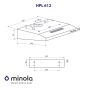 Вытяжка Minola HPL 612 WH - 10