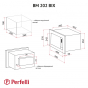 Встраиваемая микроволновая печь Perfelli BM 202 BIX - 16