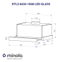 Вытяжка Minola HTLS 6634 BLF 1000 LED GLASS - 10