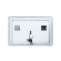 Зеркало Qtap Swan 1000х700 с LED-подсветкой Touch, диммер, рег. яркости QT1678141470100W - 5