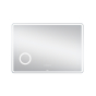 Зеркало Qtap Crow 1000х700 с LED-подсветкой Touch, линза, цифровые часы, диммер, рег. яркости QT0578141670100W - 3