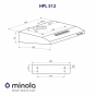 Витяжка плоска Minola HPL 512 WH - 10