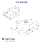 Вытяжка телескопическая Minola HTL 614 I LED - 10
