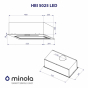 Витяжка повновбудована Minola HBI 5025 WH LED - 10