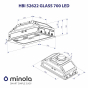 Вытяжка полновстраиваемая Minola HBI 52622 BL GLASS 700 LED - 10