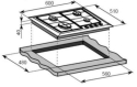 Варильна поверхня BERG BRGS603 - 4