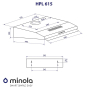 Вытяжка плоская Minola HPL 615 I - 11
