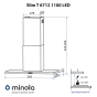 Вытяжка Minola Slim T 6712 I 1100 LED - 14