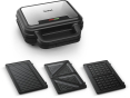 Мультимейкер (бутербродниця-вафельниця-гриль) Tefal Ultracompact 3in1 SW383D10 - 2