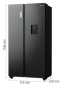 Холодильник с морозильной камерой  HISENSE RS711N4WFE - 4