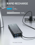 Універсальна мобільна батарея Anker PowerCore III Elite 25600 mAh 87W Black (A1291H11) - 3