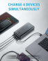 Універсальна мобільна батарея Anker PowerCore III Elite 25600 mAh 87W Black (A1291H11) - 4
