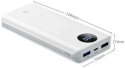 Універсальна мобільна батарея Gusgu Xiamen Mini 80000M 20000 mAh White (GB/T-35590/UA-102807) - 4