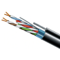 Кабель Cat. 5e F/UTP PE 4х2х24 AWG + S. M. трос(к)(72113) бухта 500м - 1