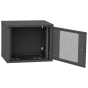 Шкаф телекоммуникационный двери IPCOM 12U 600x600 перфорация (черный) - 2