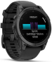 Смарт-часы Garmin Fenix E 47mm AMOLED Slate Gray Steel with Black Silicone Band (010-03025-01) - 2