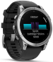 Смарт-часы Garmin Fenix E 47mm AMOLED Stainless Steel with Black Silicone Band (010-03025-00) - 2