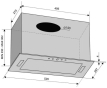 Вытяжка встраиваемая Ventolux PUNTO 52 BG (1000) TRC - 6
