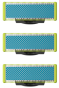 Сменные лезвия для бритвы Philips OneBlade QP235/50 (3 шт) для сверхчувствительной кожи - 1